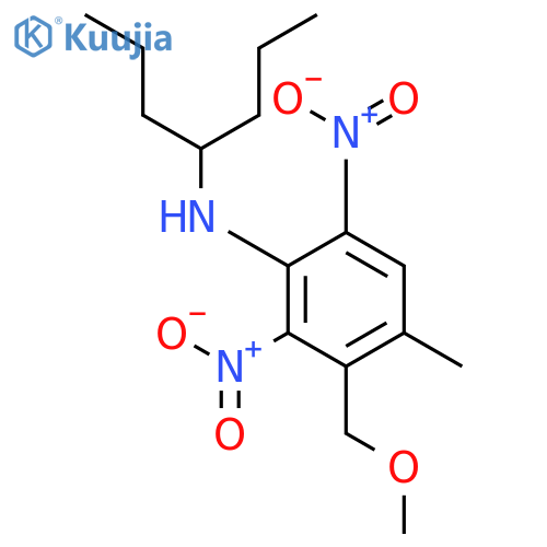 BENZENAMINE, 3-(METHOXYMETHYL)-4-METHYL-2,6-DINITRO-N-(1-PROPYLBUTYL)- structure