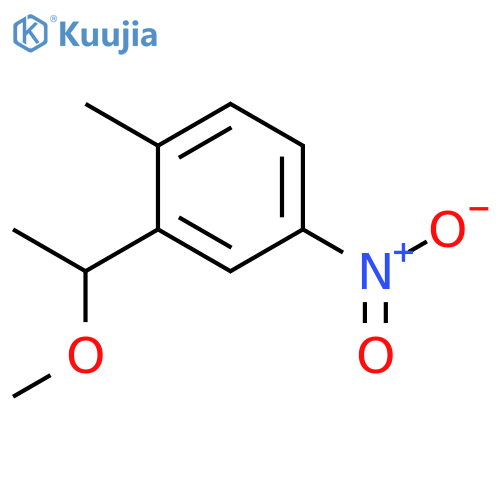 Benzene, 2-(1-methoxyethyl)-1-methyl-4-nitro- structure