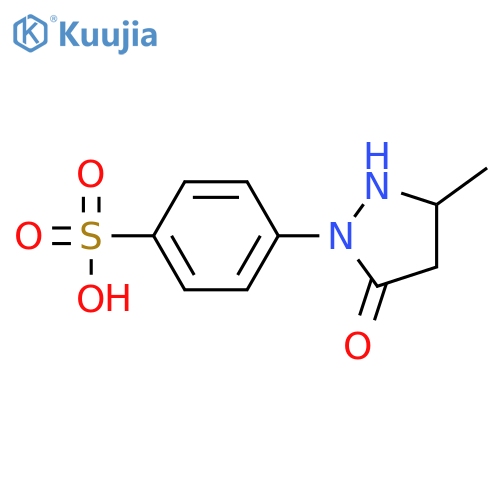 Benzenesulfonic acid, 4-(3-methyl-5-oxo-1-pyrazolidinyl)- structure