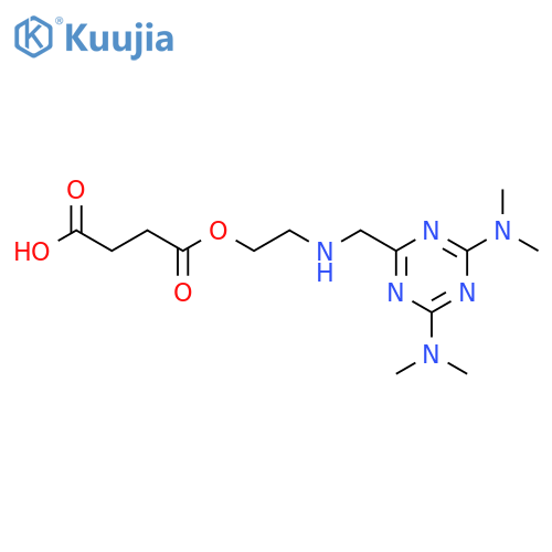 Butanedioic acid,1-[2-[[4,6-bis(dimethylamino)-1,3,5-triazin-2-yl]methylamino]ethyl] ester structure