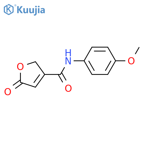 3-Furancarboxamide, 2,5-dihydro-N-(4-methoxyphenyl)-5-oxo- structure