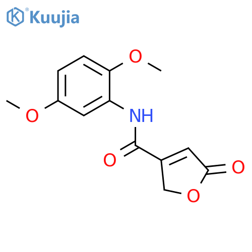 3-Furancarboxamide, N-(2,5-dimethoxyphenyl)-2,5-dihydro-5-oxo- structure
