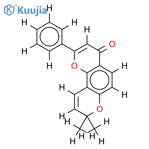 2",2"-dimethylpyrano-(5",6";8,7)flavone structure