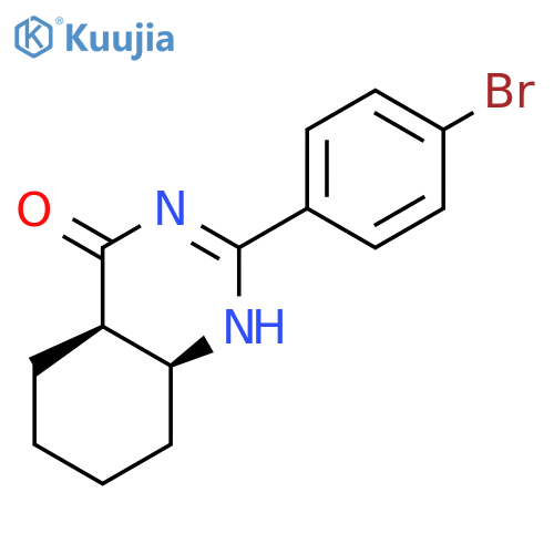 4(1H)-Quinazolinone, 2-(4-bromophenyl)-4a,5,6,7,8,8a-hexahydro-, cis- structure
