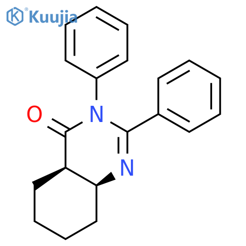 4(3H)-Quinazolinone, 4a,5,6,7,8,8a-hexahydro-2,3-diphenyl-, cis- structure