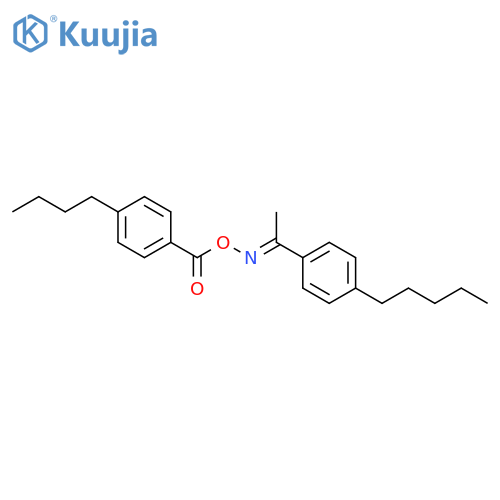 Ethanone, 1-(4-pentylphenyl)-, O-(4-butylbenzoyl)oxime structure
