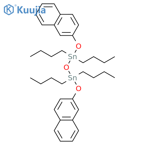 DISTANNOXANE, 1,1,3,3-TETRABUTYL-1,3-BIS(2-NAPHTHALENYLOXY)- structure