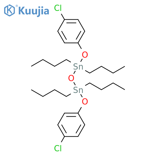 DISTANNOXANE, 1,1,3,3-TETRABUTYL-1,3-BIS(4-CHLOROPHENOXY)- structure