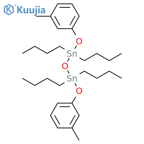 Distannoxane, 1,1,3,3-tetrabutyl-1,3-bis(3-methylphenoxy)- structure