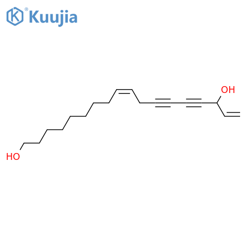 9,17-Octadecadiene-12,14-diyne-1,16-diol, (Z)- structure