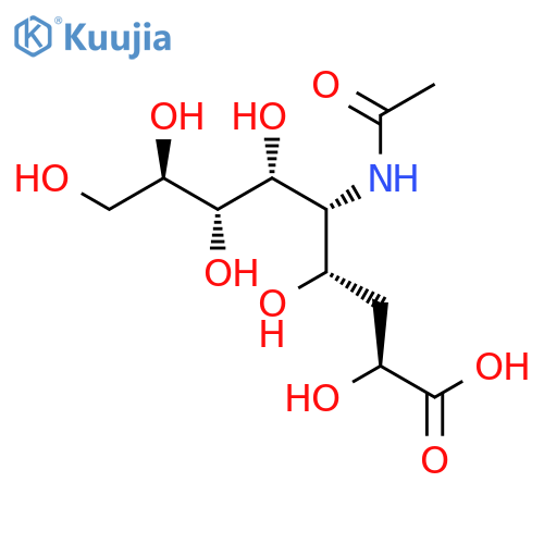 D-erythro-L-gluco-Nononic acid, 5-(acetylamino)-3,5-dideoxy- structure