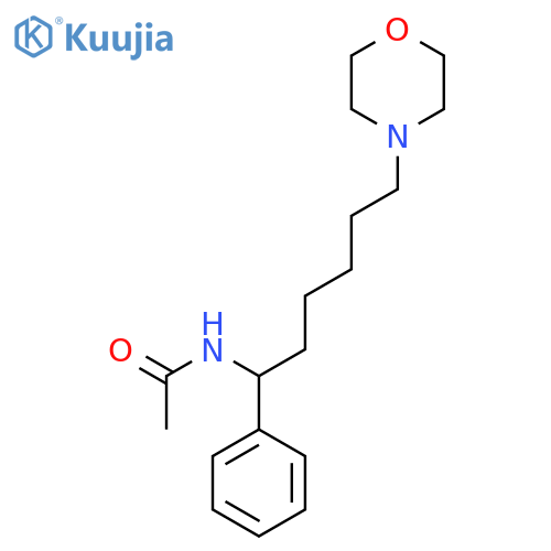 Acetamide, N-[6-(4-morpholinyl)-1-phenylhexyl]- structure