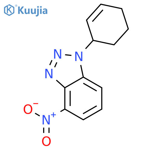 1H-BENZOTRIAZOLE, 1-(2-CYCLOHEXEN-1-YL)-4-NITRO- structure