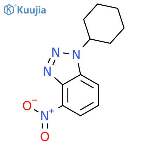 1H-BENZOTRIAZOLE, 1-CYCLOHEXYL-4-NITRO- structure
