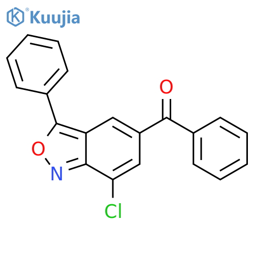 Methanone, (7-chloro-3-phenyl-2,1-benzisoxazol-5-yl)phenyl- structure