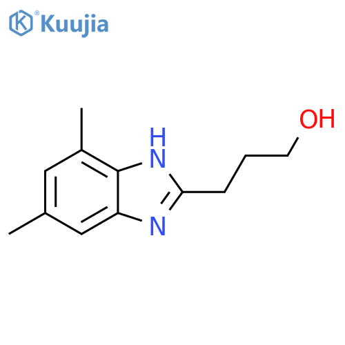 1H-Benzimidazole-2-propanol, 4,6-dimethyl- structure