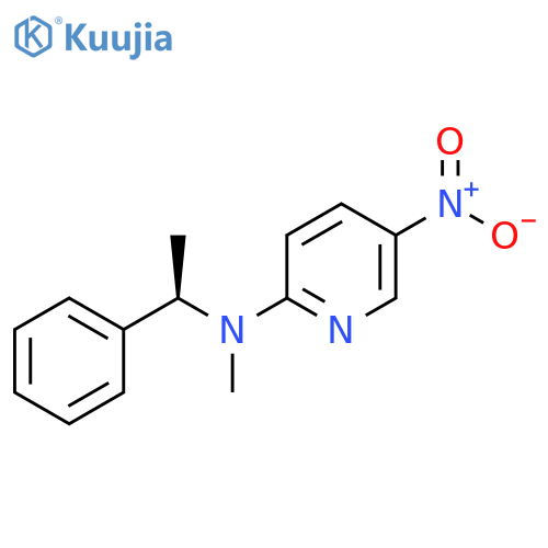 2-Pyridinamine, N-methyl-5-nitro-N-(1-phenylethyl)-, (R)- structure