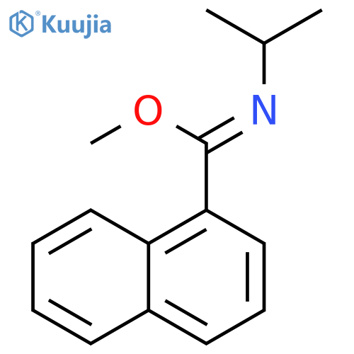 1-Naphthalenecarboximidic acid, N-(1-methylethyl)-, methyl ester, (Z)- structure
