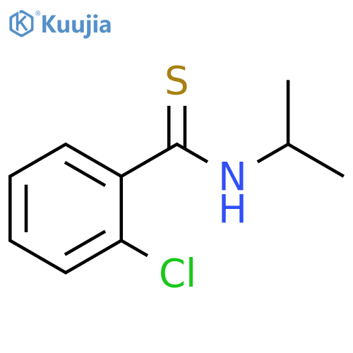 Benzenecarbothioamide, 2-chloro-N-(1-methylethyl)- structure
