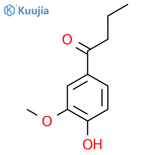 1-Butanone, 1-(4-hydroxy-3-methoxyphenyl)- structure
