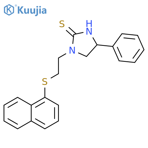2-Imidazolidinethione, 1-[2-(1-naphthalenylthio)ethyl]-4-phenyl- structure