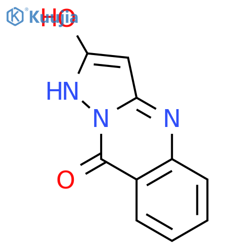 Pyrazolo[5,1-b]quinazolin-9(1H)-one, 2-hydroxy- structure