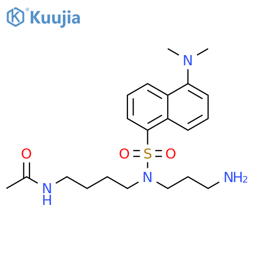 Acetamide,N-[4-[(3-aminopropyl)[[5-(dimethylamino)-1-naphthalenyl]sulfonyl]amino]butyl]- structure