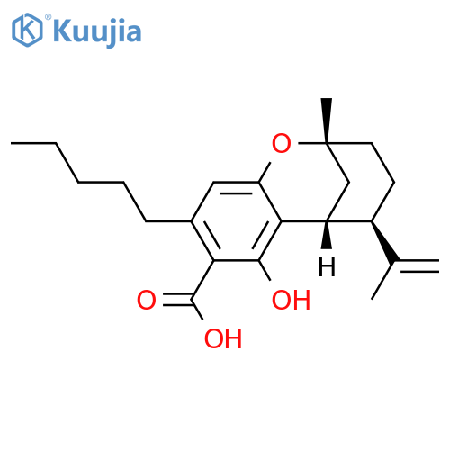 2,6-Methano-2H-1-benzoxocin-8-carboxylic acid, 3,4,5,6-tetrahydro-7-hydroxy-2-methyl-5-(1-methylethenyl)-9-pentyl-, (2R,5R,6R)- structure