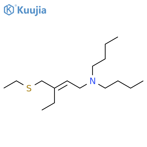 2-Penten-1-amine, N,N-dibutyl-3-[(ethylthio)methyl]-, (E)- structure