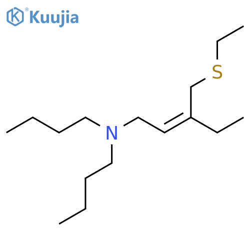 2-Penten-1-amine, N,N-dibutyl-3-[(ethylthio)methyl]-, (Z)- structure
