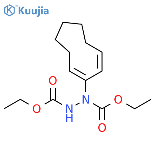 1,2-Hydrazinedicarboxylic acid, 1-(1,8-cyclononadien-1-yl)-, diethylester structure
