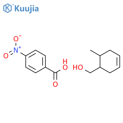 3-Cyclohexene-1-methanol, 6-methyl-, 4-nitrobenzoate, cis- structure