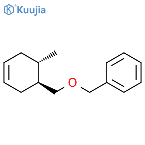 Benzene, [[(6-methyl-3-cyclohexen-1-yl)methoxy]methyl]-, trans- structure