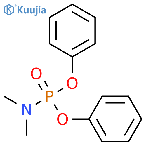 PHOSPHORAMIDIC ACID, DIMETHYL-, DIPHENYL ESTER structure