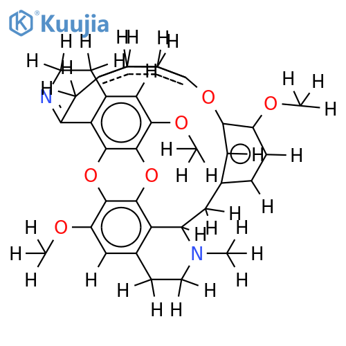(S)-7,8'-epoxy-6,12,6'-trimethoxy-2'(or 2)-methyl-berbam-1(or 1')-ene structure