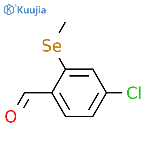 Benzaldehyde, 4-chloro-2-(methylseleno)- structure