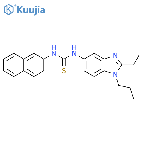 Thiourea, N-(2-ethyl-1-propyl-1H-benzimidazol-5-yl)-N'-2-naphthalenyl- structure