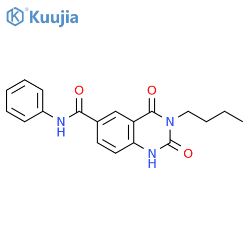 6-Quinazolinecarboxamide,3-butyl-1,2,3,4-tetrahydro-2,4-dioxo-N-phenyl- structure