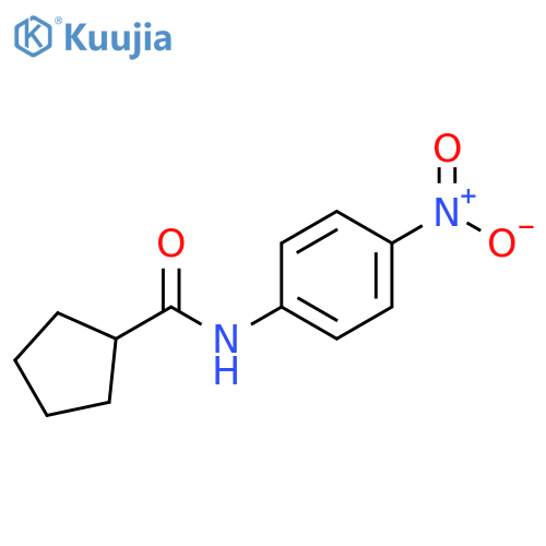 Cyclopentanecarboxamide, N-(4-nitrophenyl)- structure