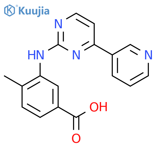 4-Methyl-3-4-(3-pyridinyl)-2-pyrimidinylaminobenzoic acid structure
