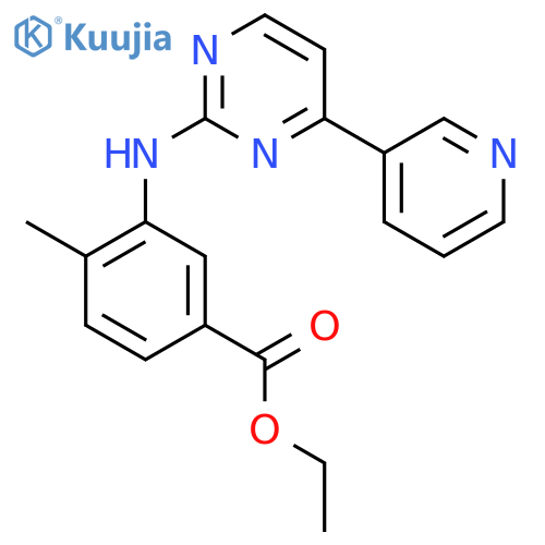 Ethyl 4-Methyl-3-4-(3-pyridinyl)-2-pyrimidinylaminobenzoate structure