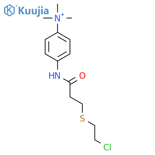 Benzenaminium,4-[[3-[(2-chloroethyl)thio]-1-oxopropyl]amino]-N,N,N-trimethyl-, iodide (1:1) structure