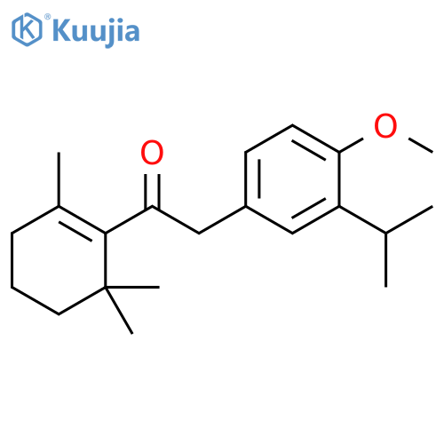 Ethanone,2-[4-methoxy-3-(1-methylethyl)phenyl]-1-(2,6,6-trimethyl-1-cyclohexen-1-yl)- structure