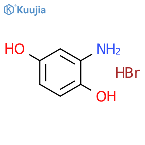 1,4-Benzenediol,2-amino-, hydrobromide (1:1) structure