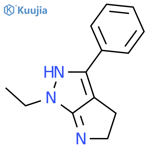 Pyrrolo[2,3-c]pyrazole,1-ethyl-1,4,5,6-tetrahydro-3-phenyl- structure