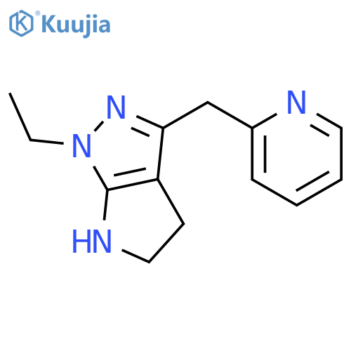 Pyrrolo[2,3-c]pyrazole,1-ethyl-1,4,5,6-tetrahydro-3-(2-pyridinylmethyl)- structure