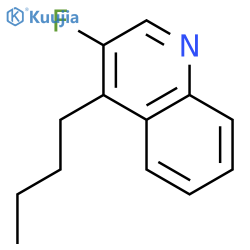 Quinoline, 4-butyl-3-fluoro- structure
