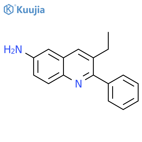 6-QUINOLINAMINE, 3-ETHYL-2-PHENYL- structure