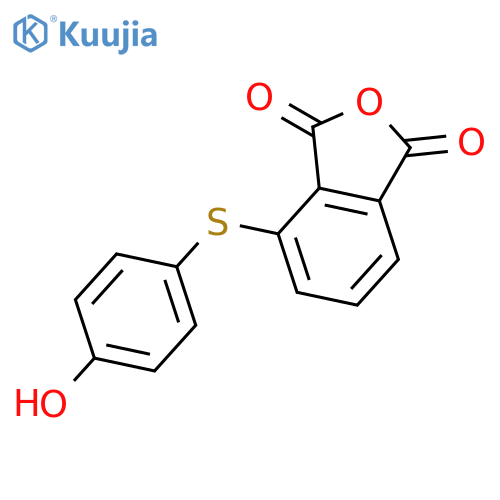 1,3-Isobenzofurandione, 4-[(4-hydroxyphenyl)thio]- structure