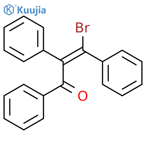 2-PROPEN-1-ONE, 3-BROMO-1,2,3-TRIPHENYL-, (E)- structure